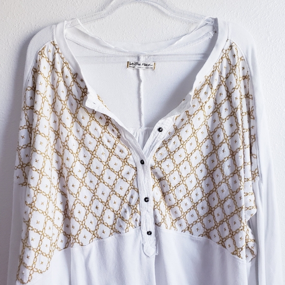 Free People Spirit Henley Tunic Long Sleeve Top - Picture 3 of 9